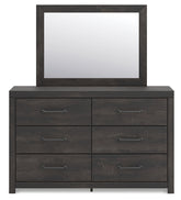 Hollivern Queen Panel Bed, Dresser, Mirror and Nightstand